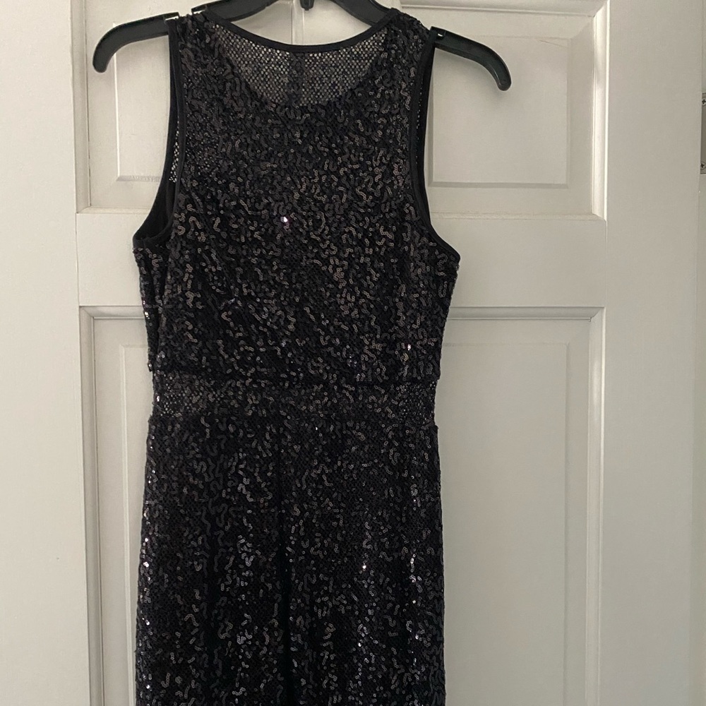 NWOT.  Never worn black sequin mini dress